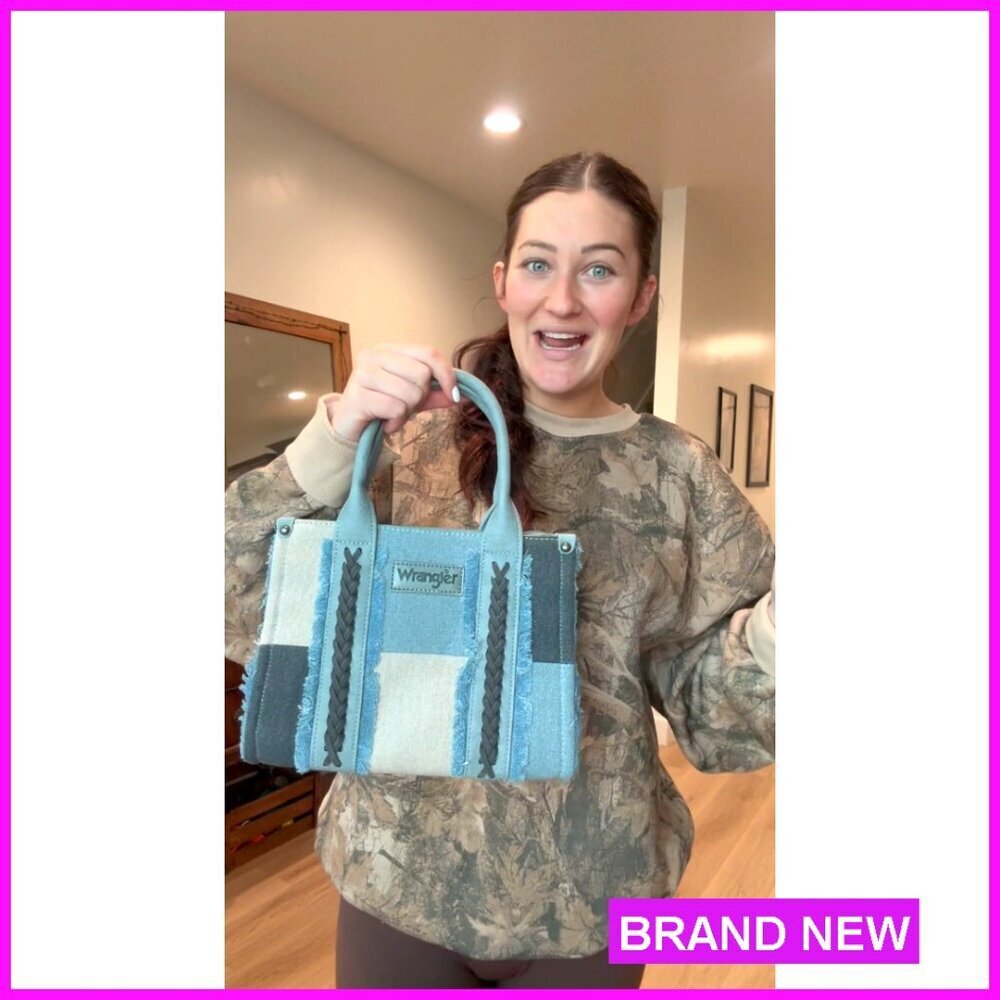 Canvas Tote Bag with Detachable Strap, 4 Pockets, Western Style - Picture 7 of 7